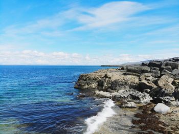 Scenic view of sea against sky