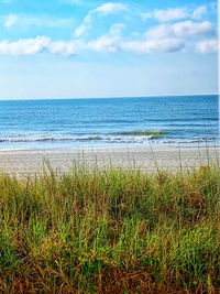 Scenic view of sea against sky