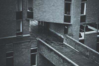 High angle view of building