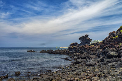 Scenic view of sea against sky