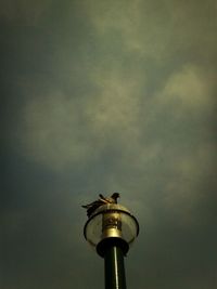 Low angle view of tower against sky