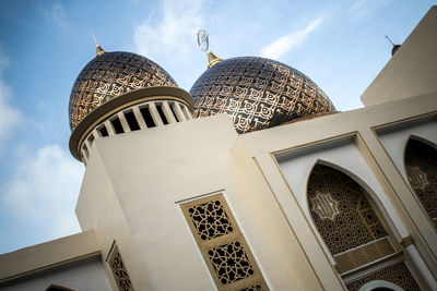 Low angle view of building against sky