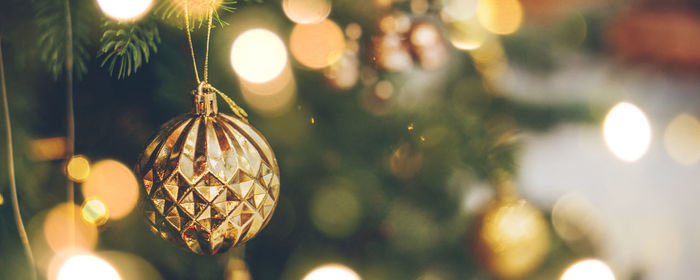 Close-up of christmas decorations