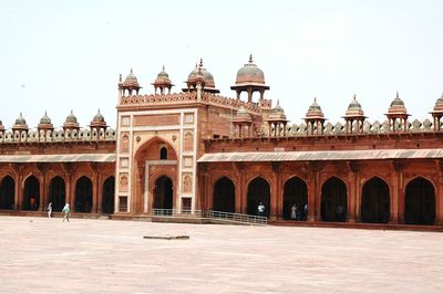 View of historic building against clear sky