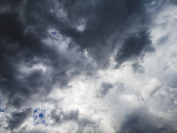 Low angle view of clouds in sky