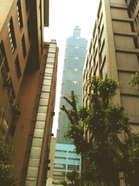 Low angle view of modern building