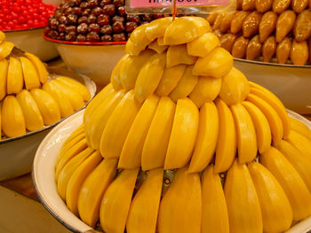 Close-up of fruits for sale at market stall