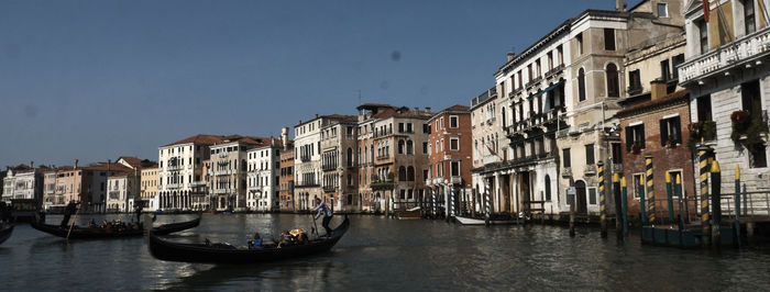 Panoramic view of venice canal