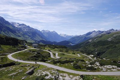 Panoramic view of country road