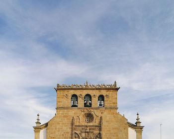 Low angle view of historical building against sky