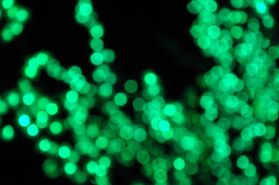 Defocused image of illuminated lights