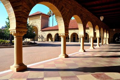 Corridor of historic building