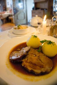 Close-up of food in plate