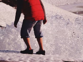 Woman standing on ground