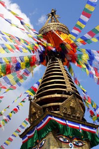 Low angle view of temple