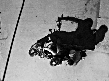 Motorcycle on road