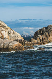 Scenic view of sea against sky