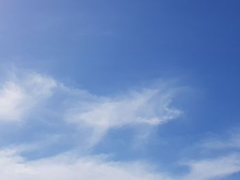 Low angle view of clouds in sky