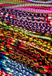 Full frame shot of multi colored candies for sale in market