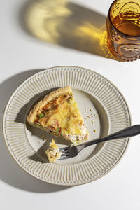 Close-up of food in plate on table