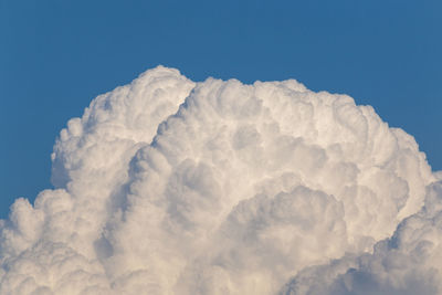 Low angle view of cloudscape against blue sky