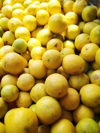 Full frame shot of oranges at market stall