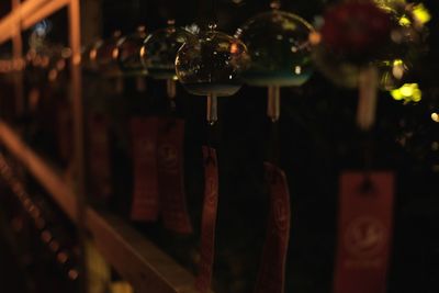 Close-up of wine in glass