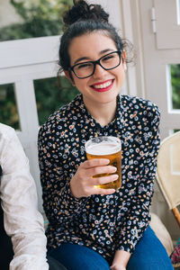 Portrait of a smiling young woman