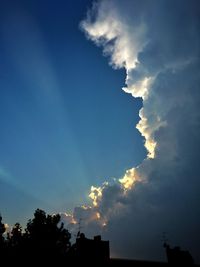 Low angle view of cloudy sky