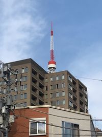 Low angle view of buildings against sky