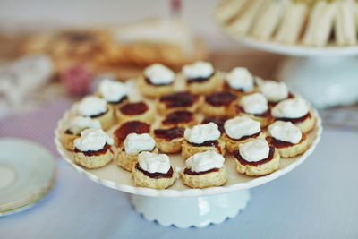 Close-up of cupcakes