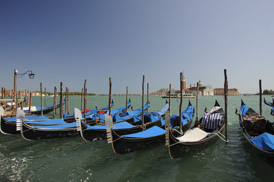 Boats in harbor