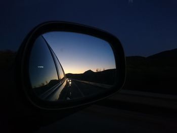 Reflection of trees in water
