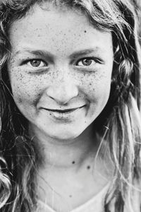 Close-up portrait of young woman