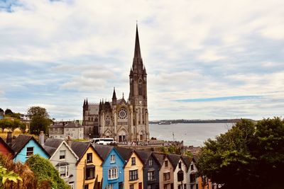 Low angle view of building against sky