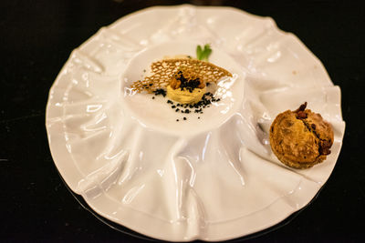 Close-up of cake on plate