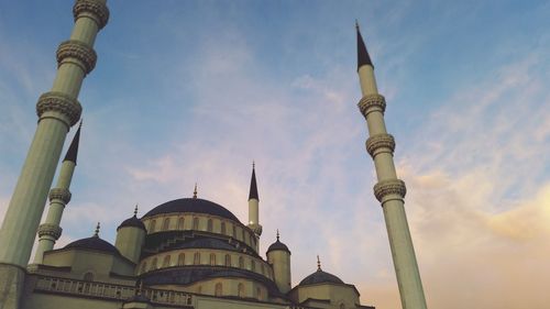 Low angle view of mosque