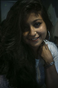 Portrait of a smiling young woman