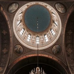 Low angle view of ceiling of building