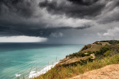 Scenic view of sea against sky