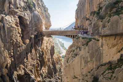 View of rock formations