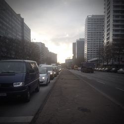 View of city street