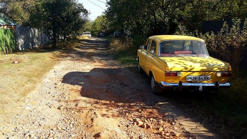 Car on road