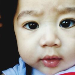 Close-up portrait of cute boy