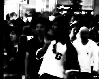 Group of people in stadium