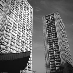 Low angle view of modern office building