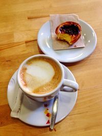 Close-up of coffee on table