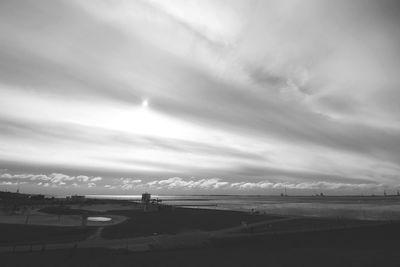 Scenic view of city against sky