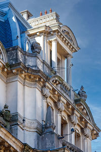 Low angle view of building against sky