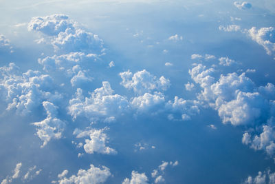 Aerial view of cloudscape